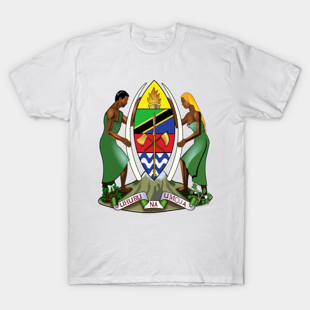 Coat of arms of Tanzania T-Shirt by Flags of the World